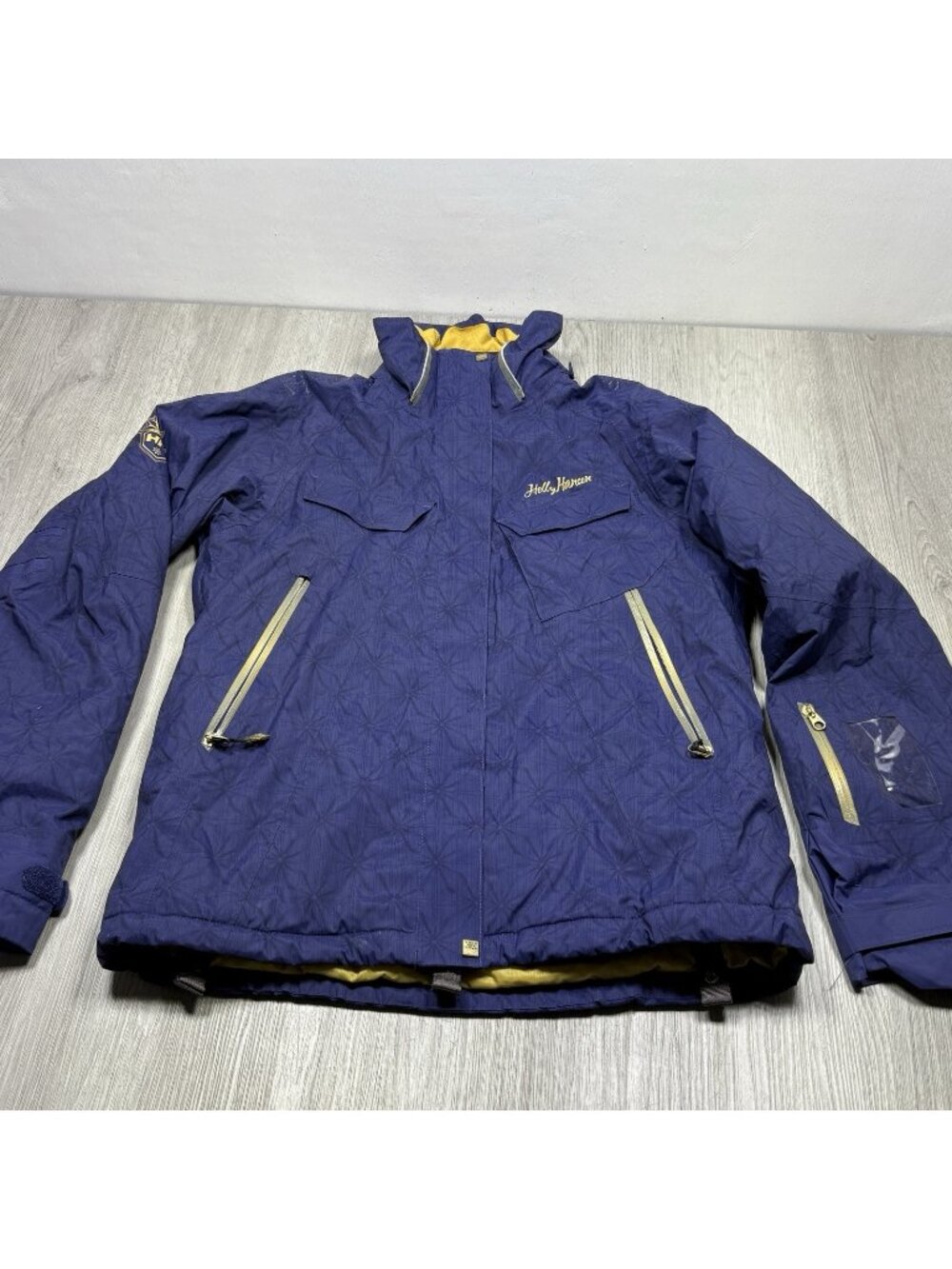 Helly Hansen Size Medium Winter Jacket Blue Navy Helly Tech Ski Outdoors